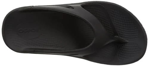 OOFOS Ooriginal Recovery Sandals Unisex Thong Black - Image 3