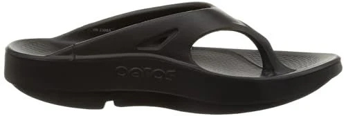 OOFOS Ooriginal Recovery Sandals Unisex Thong Black - Image 4