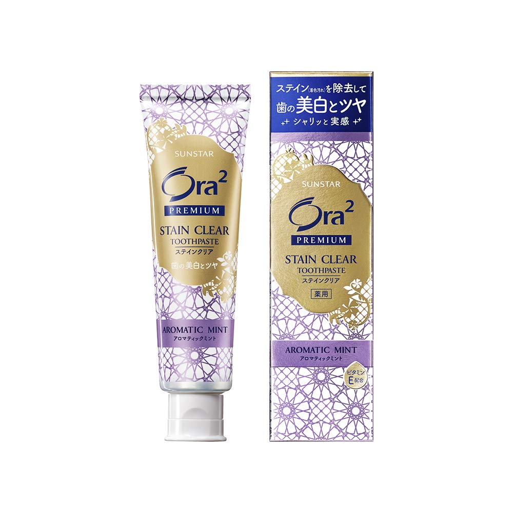 Sunstar Ora2 Premium Stain Clear Toothpaste Aromatic Mint 100g