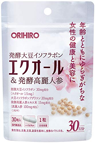 ORIHIRO EQOL & Fermented Ginseng 30 capsules