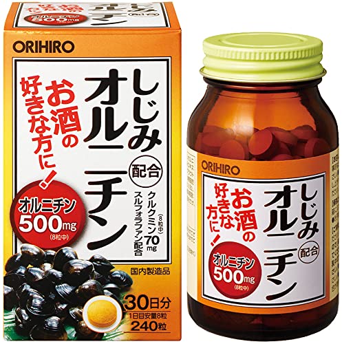 ORIHIRO Shijimi Clam Supplement Ornithine 240 Tablets