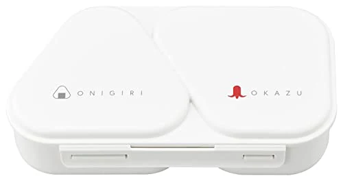 OSK Onigiri Lunch Case White 465ml Made in Japan Microwave Safe LS-15