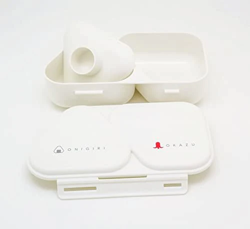 OSK Onigiri Lunch Case White 465ml Made in Japan Microwave Safe LS-15 - Image 6