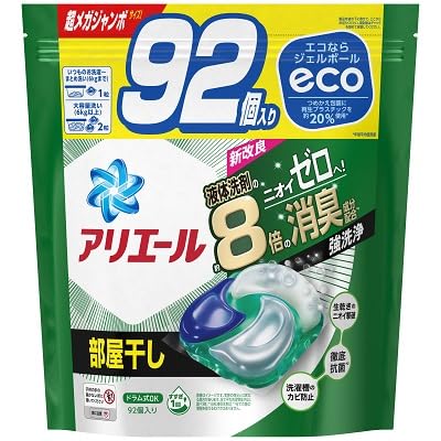 P&G Ariel Gel Ball 4D Room Drying Laundry Detergent Refill 92 Pieces