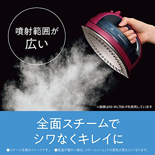 Panasonic Cordless Steam W-Head Iron Clear Gray NI-WL406-H 100V - Image 3