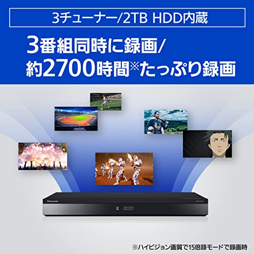 Panasonic DIGA DMR-4T203 2TB 3‑Tuner Blu‑ray Recorder w/ 4K  3‑Ch Rec AC100V - Image 11