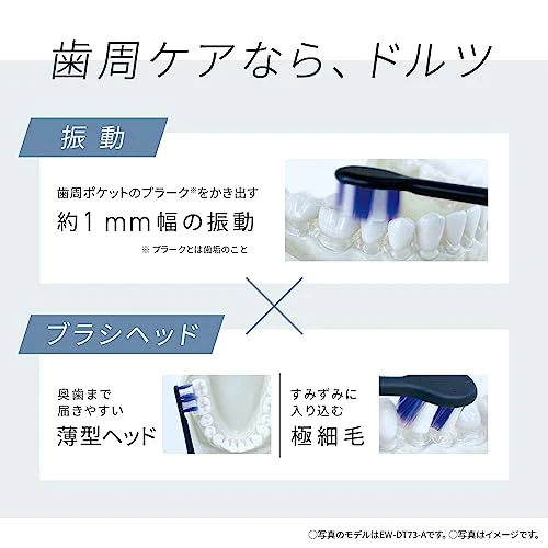 Panasonic Doltz High Grade Sonic Vibration Toothbrush White EW-DP37-W USB Type-C - Image 8