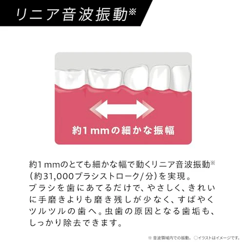 Panasonic Doltz Sonic Vibration Electric Toothbrush USB Rechargeable White USB Type-C - Image 6