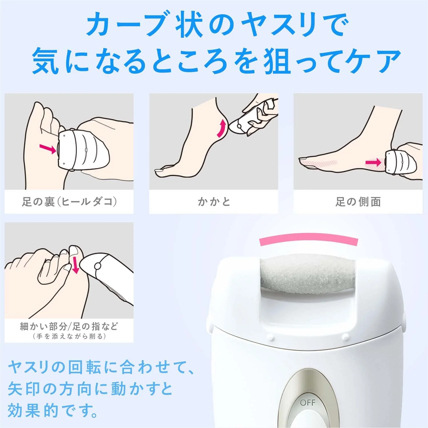 Panasonic Gold Electric Callus Remover for Heels and Feet ES-WE22-N AC100-240V - Image 6