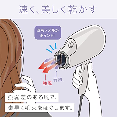 Panasonic Hair Dryer with Nanocare EH-NA9G-PN 100V - Image 5