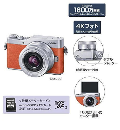 Panasonic MirrorLess Digital Camera LUMIX GF9 Double Zoom Lens Kit Orange - Image 8