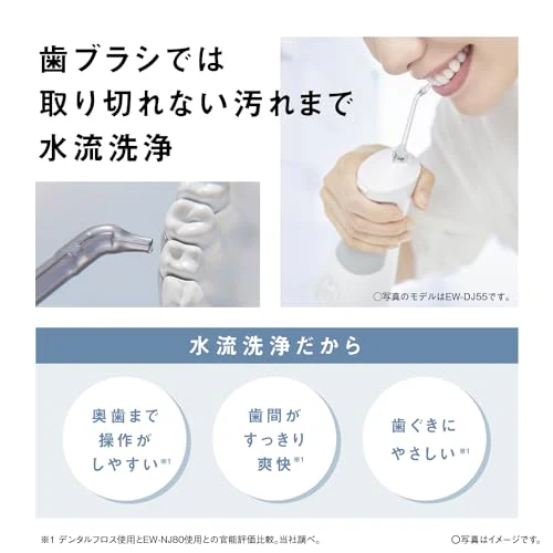 Panasonic Oral Rinser Jet Cleansing Washer Doltz White EW-NJ80-W AC100V-AC240V - Image 3