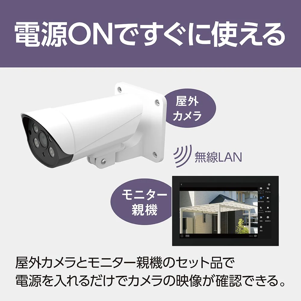 Panasonic Outdoor Camera with Monitor Set VL-CV100K AC100V - Image 2