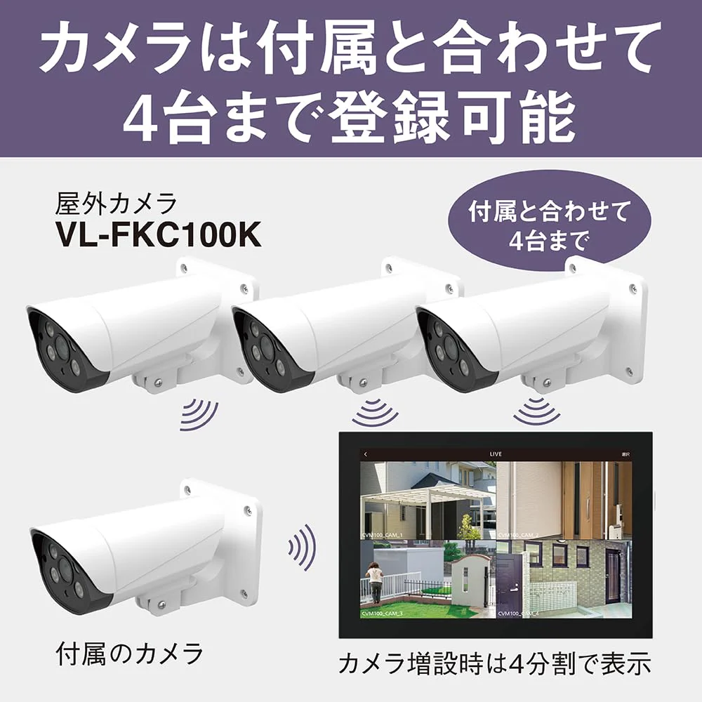 Panasonic Outdoor Camera with Monitor Set VL-CV100K AC100V - Image 5