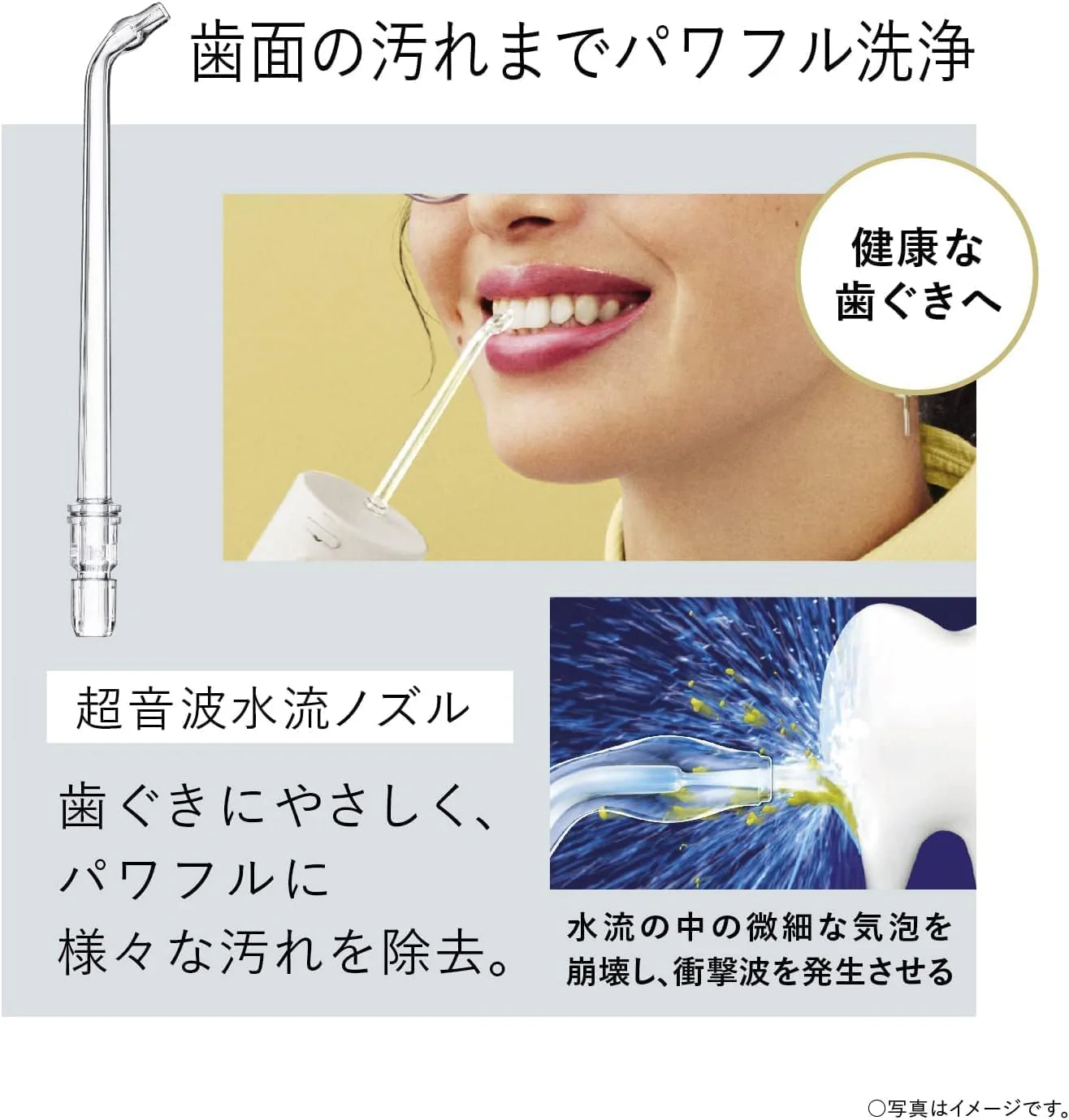 Panasonic Portable Ultrasonic Oral Irrigator Jet Washer EW-DJ42-W White AC100-240V - Image 7