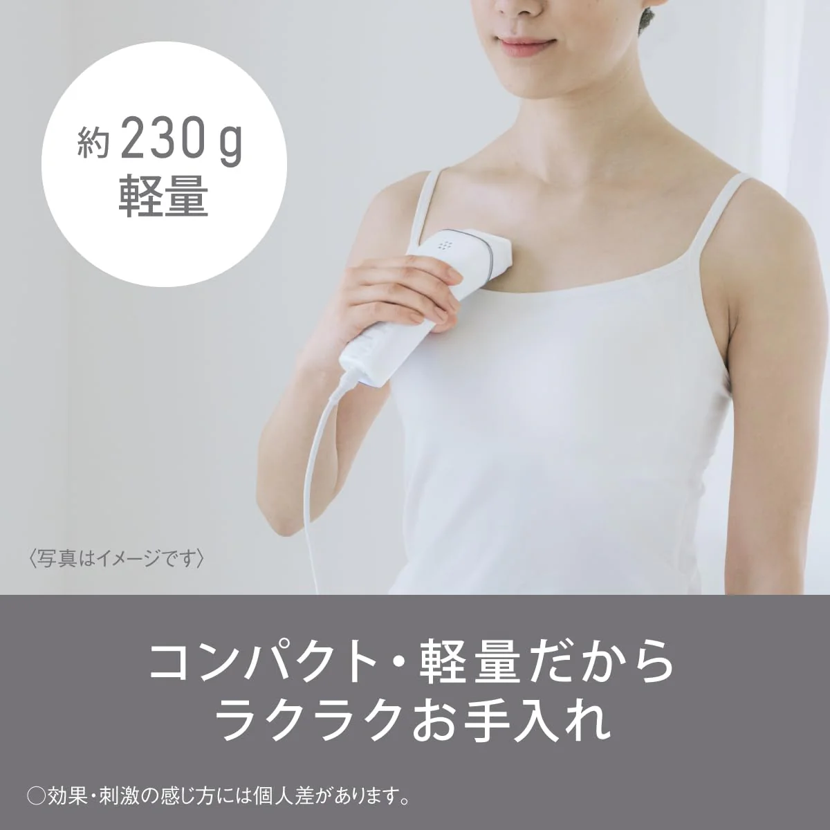 Panasonic Smooth Epil Hair Removal Device ES-WH7A-W for Body Face VIO White - Image 4
