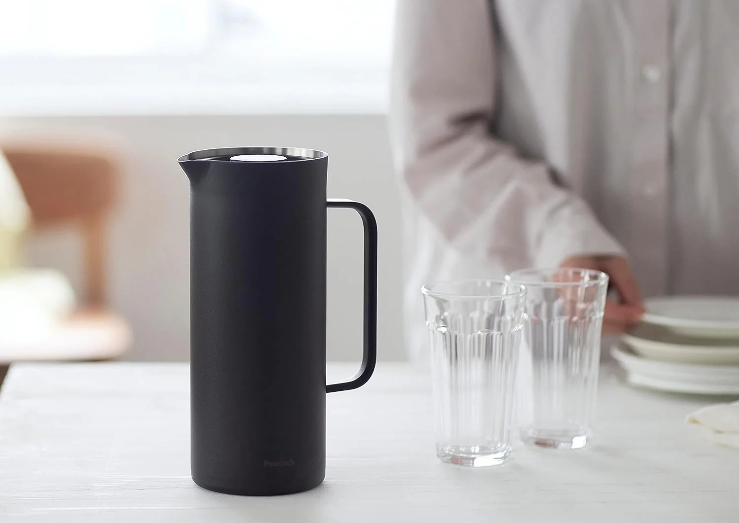 Peacock Thermos 1 Liter Thermos Pot Stainless Steel Pot AHW-100 - Image 9