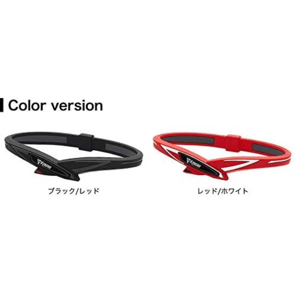 Phiten Bracelet RAKUWA Bracelet EXTREME Cross Black/Red - Image 3