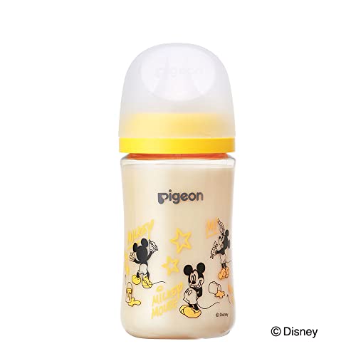 Pigeon Breast Feeding Bottle Disney Disney 240ml 3months~ PPSU Yellow - Image 2