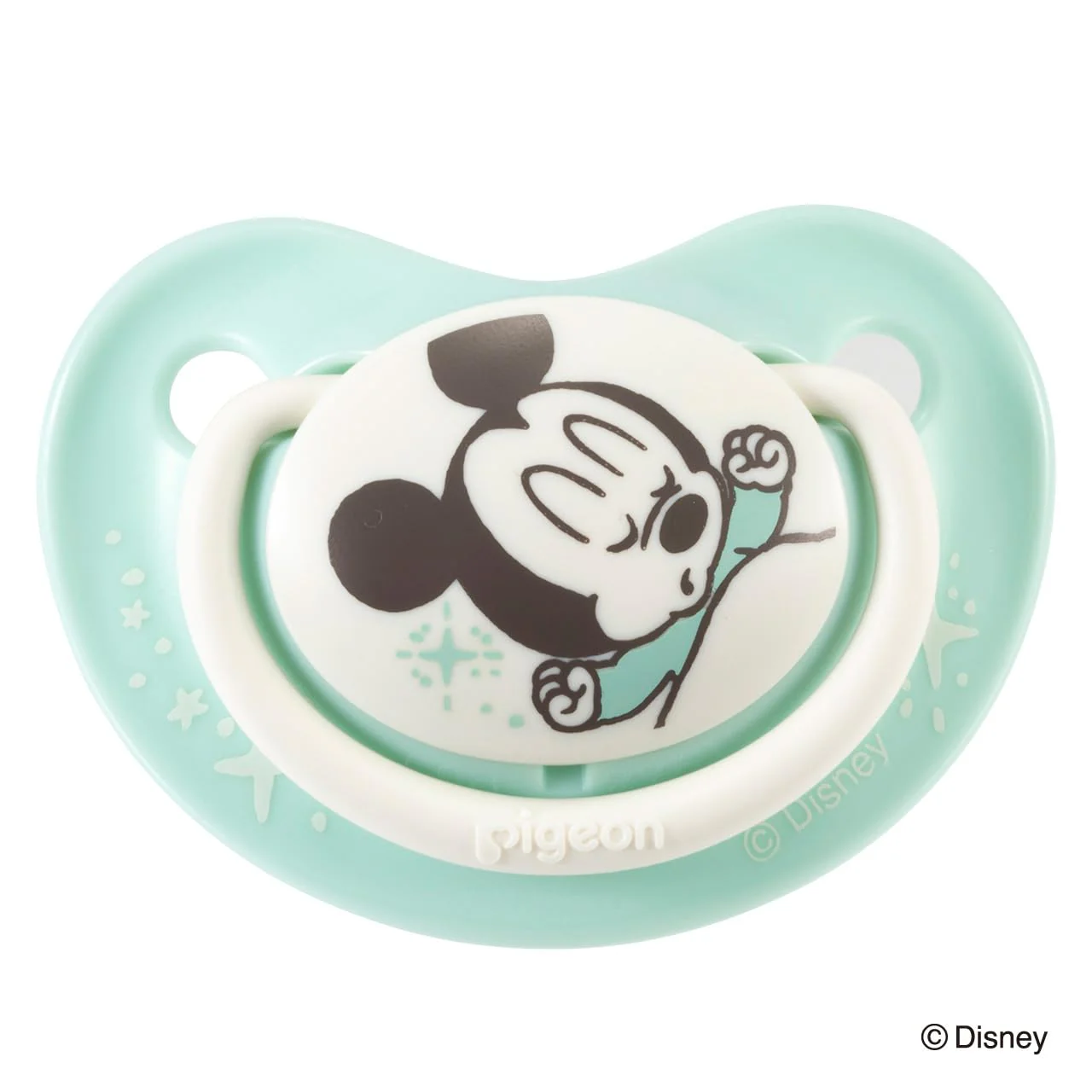 Pigeon Pacifier Fun Friends 0-3 months   S size  Mickey pattern  silicone - Image 2