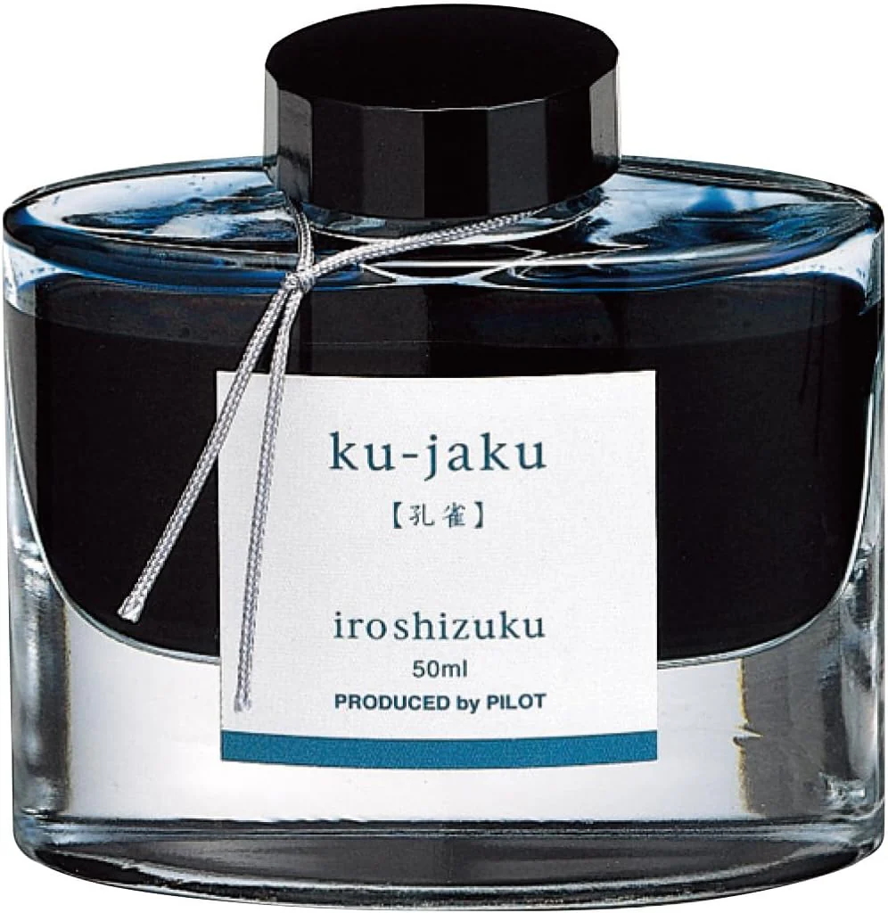 Pilot Fountain Pen Ink 50ml Kujaku Peacock Blue INK50KJ
