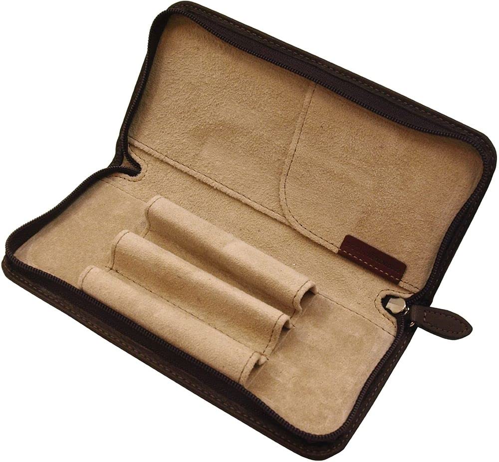 PILOT Pensamble Zipper Pen Case Dark Brown PSPC-01-DBN - Image 2
