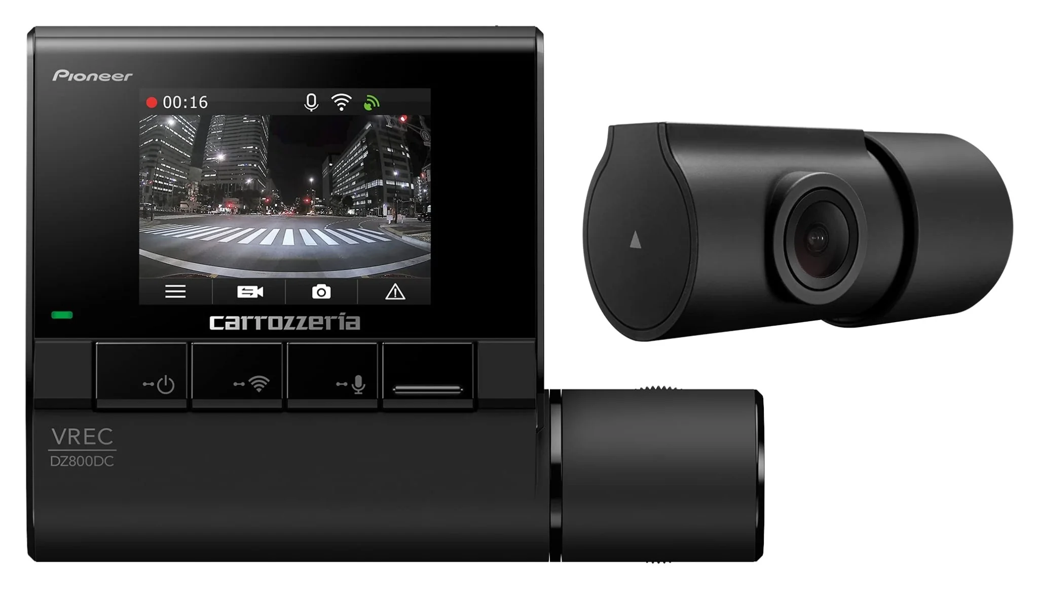 Pioneer VREC-DZ800DC Dual Dash Cam 2MP Front/Rear 160°/137° 24/7 Parking