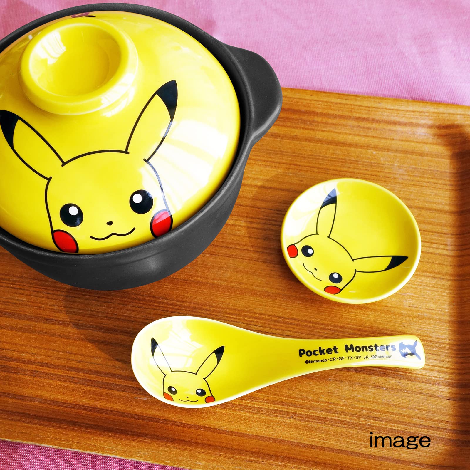 Pokémon Pikachu Kutani Sauce Plate 7cm Made in Japan - Image 2