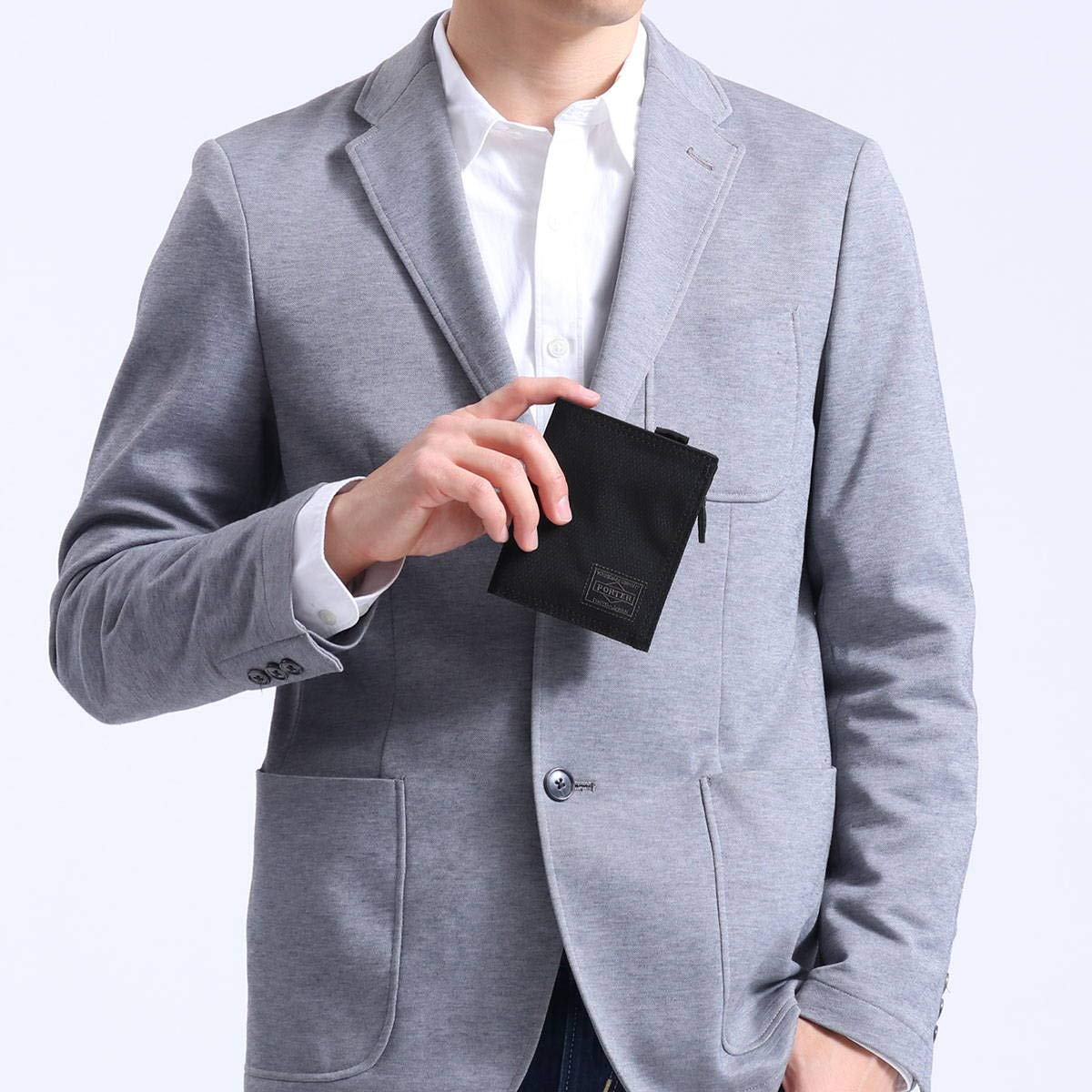 PORTER Classic Nylon Dill Small Foldable Wallet Black Made in Japan 653−09756 - Image 2