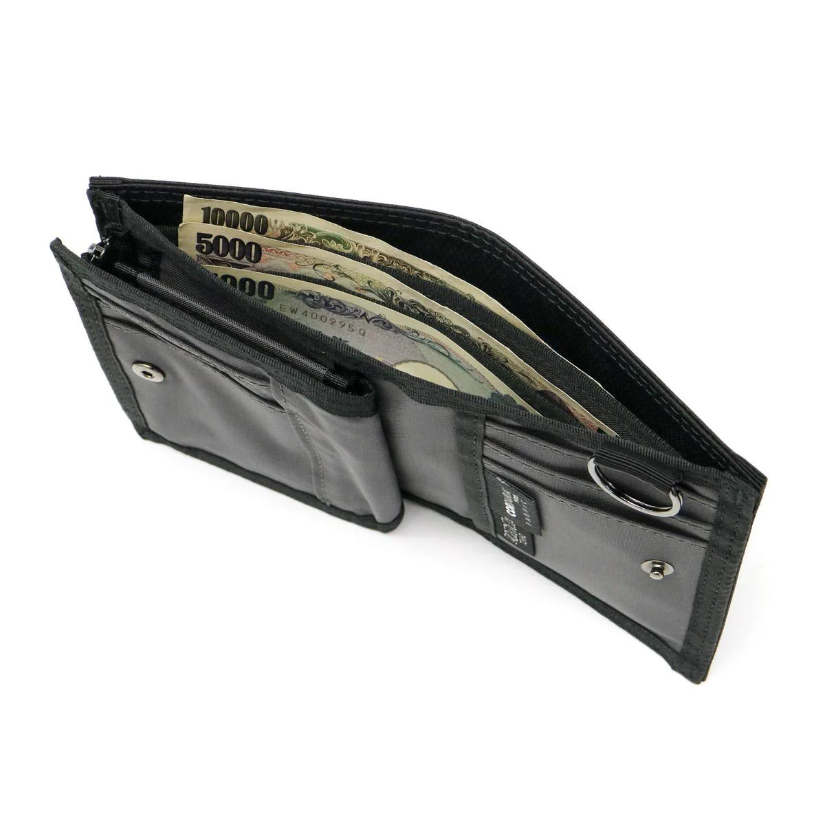 PORTER Classic Nylon Dill Small Foldable Wallet Black Made in Japan 653−09756 - Image 4