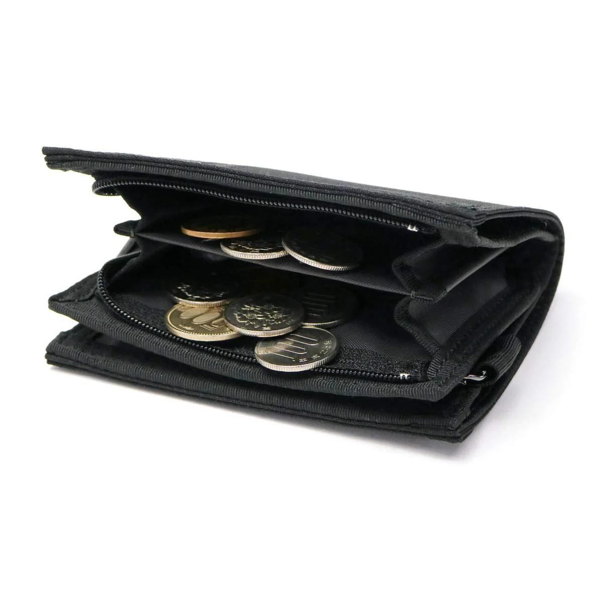 PORTER Classic Nylon Dill Small Foldable Wallet Black Made in Japan 653−09756 - Image 7