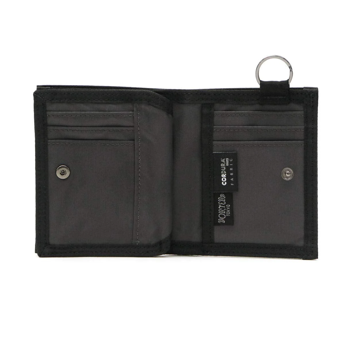 PORTER Classic Nylon Dill Small Foldable Wallet Black Made in Japan 653−09756 - Image 8