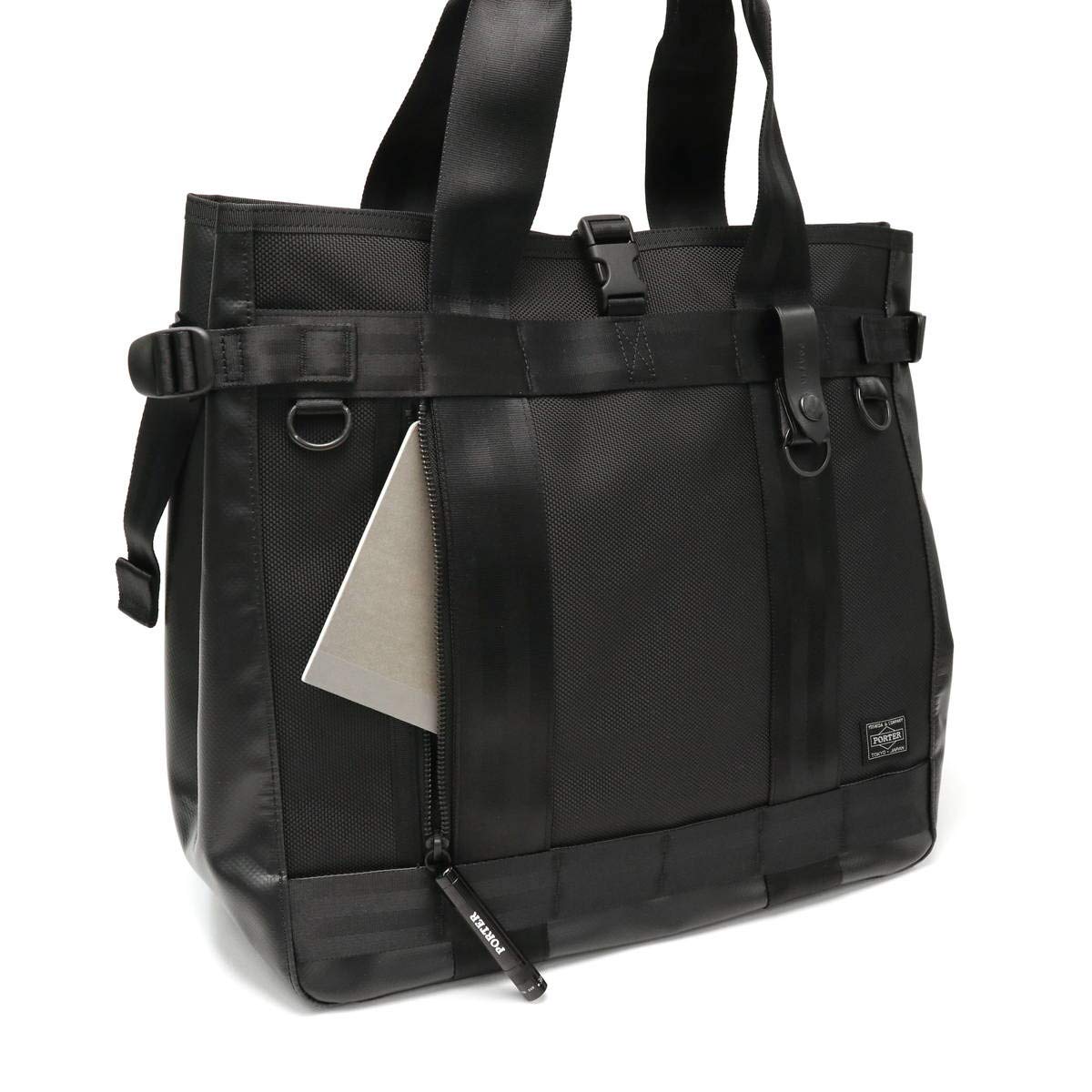 PORTER HEAT Tote Bag 703-06971 Black/10 - Image 5