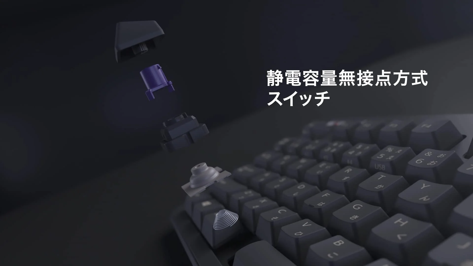 REALFORCE R3 Keyboard Hybrid Full 45g Array for Mac English Array Light Silver & Super White R3HF21 - Image 2