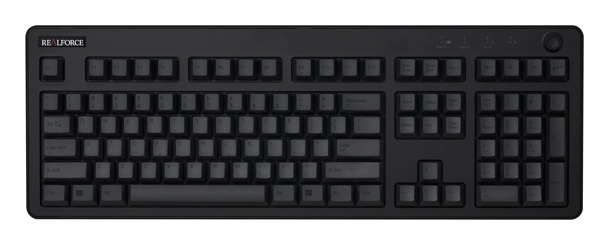 REALFORCE R3 Keyboard Hybrid Full 45g English Array Black & Dark Gray R3HB11