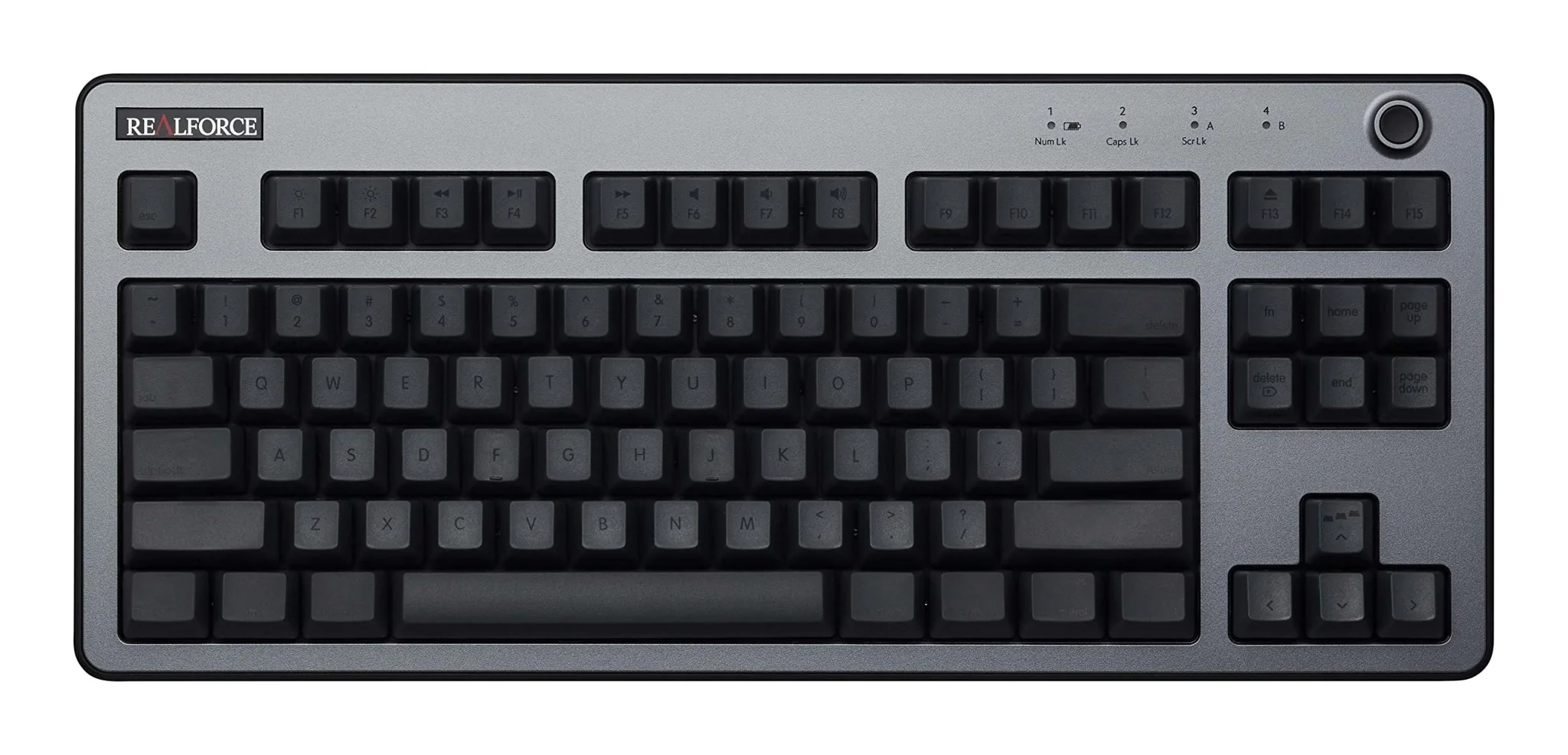 REALFORCE R3 Keyboard Hybrid Tenkeyless 45g Array for Mac English Array Dark Silver & Dark Gray R3HH11