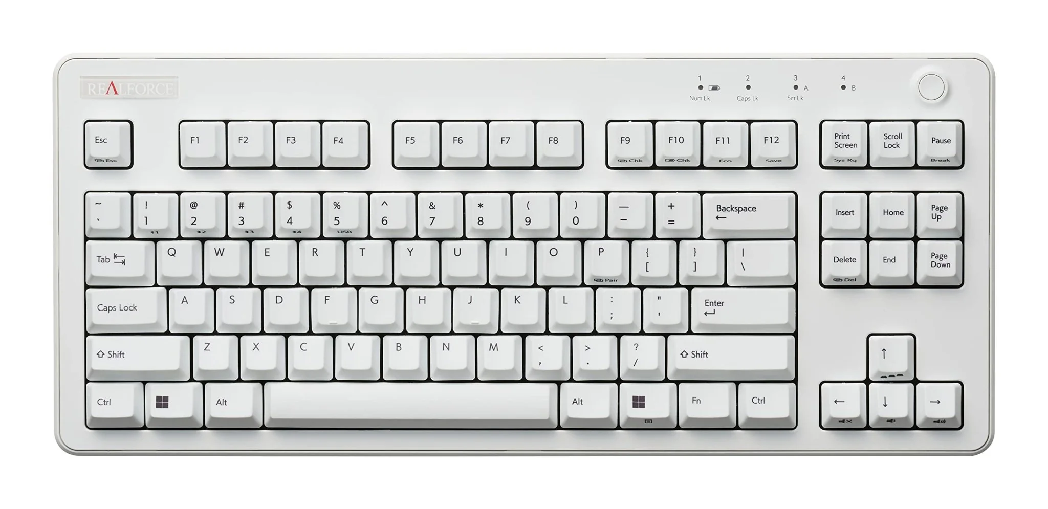 REALFORCE R3 Keyboard Hybrid Tenkeyless 45g English Array White R3HD21