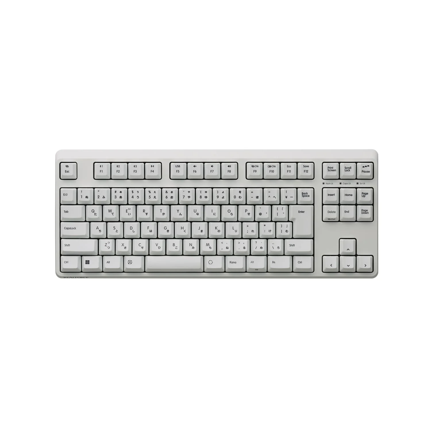 REALFORCE R4 Hybrid Tenkeyless Keyboard JP Layout w/ Kana 45g White R4HC71