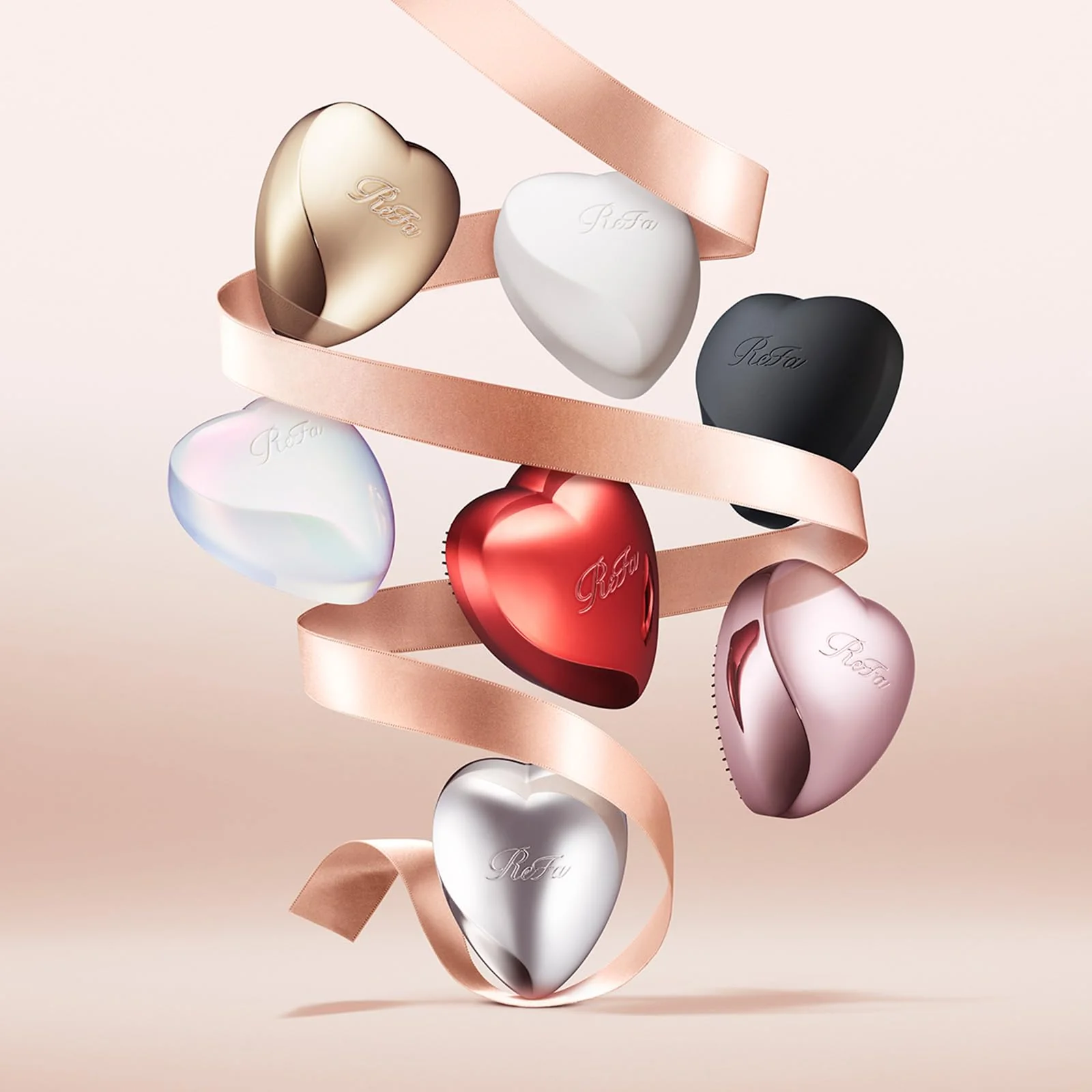 ReFa HEART BRUSH Matte White - Image 2