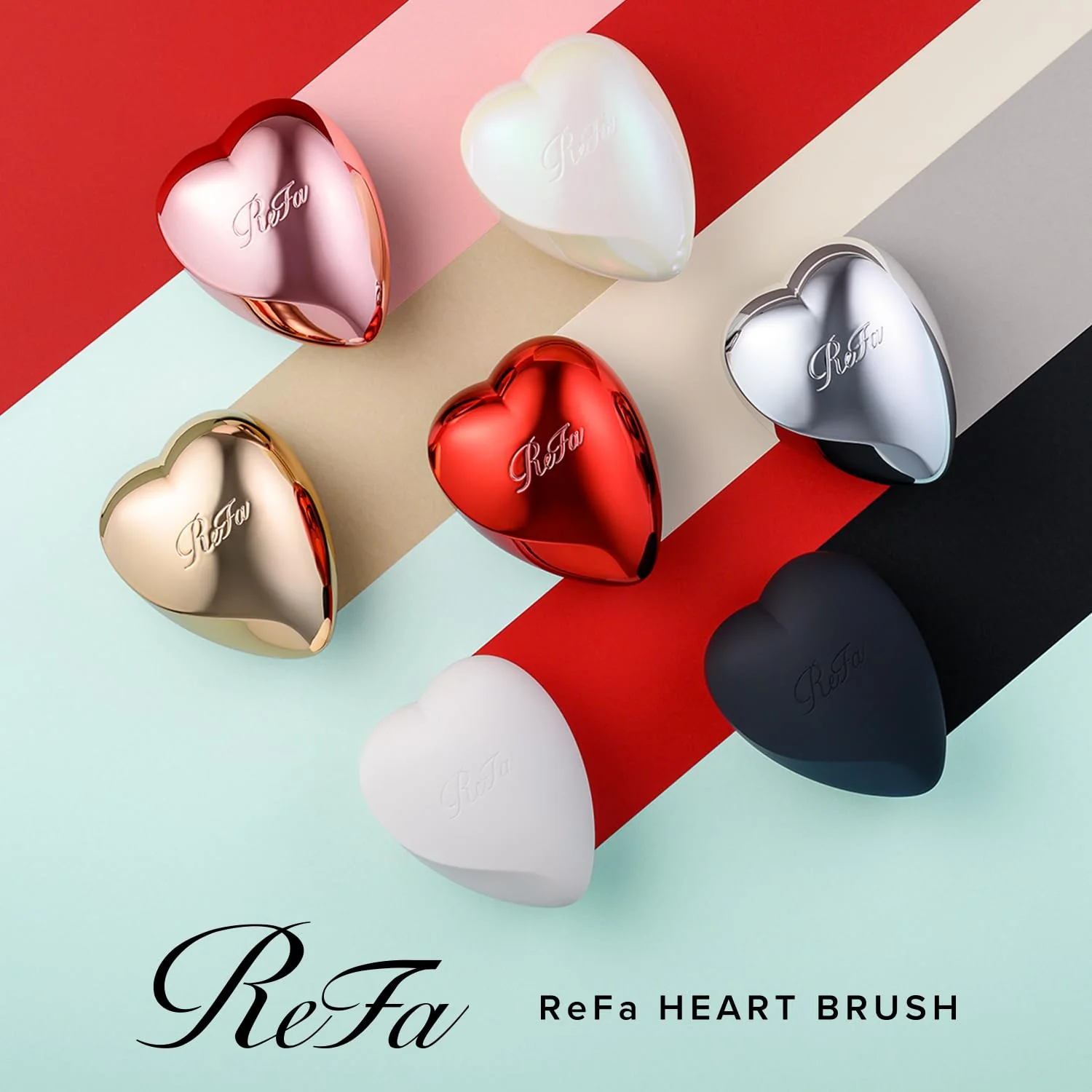 ReFa HEART BRUSH Matte White - Image 3