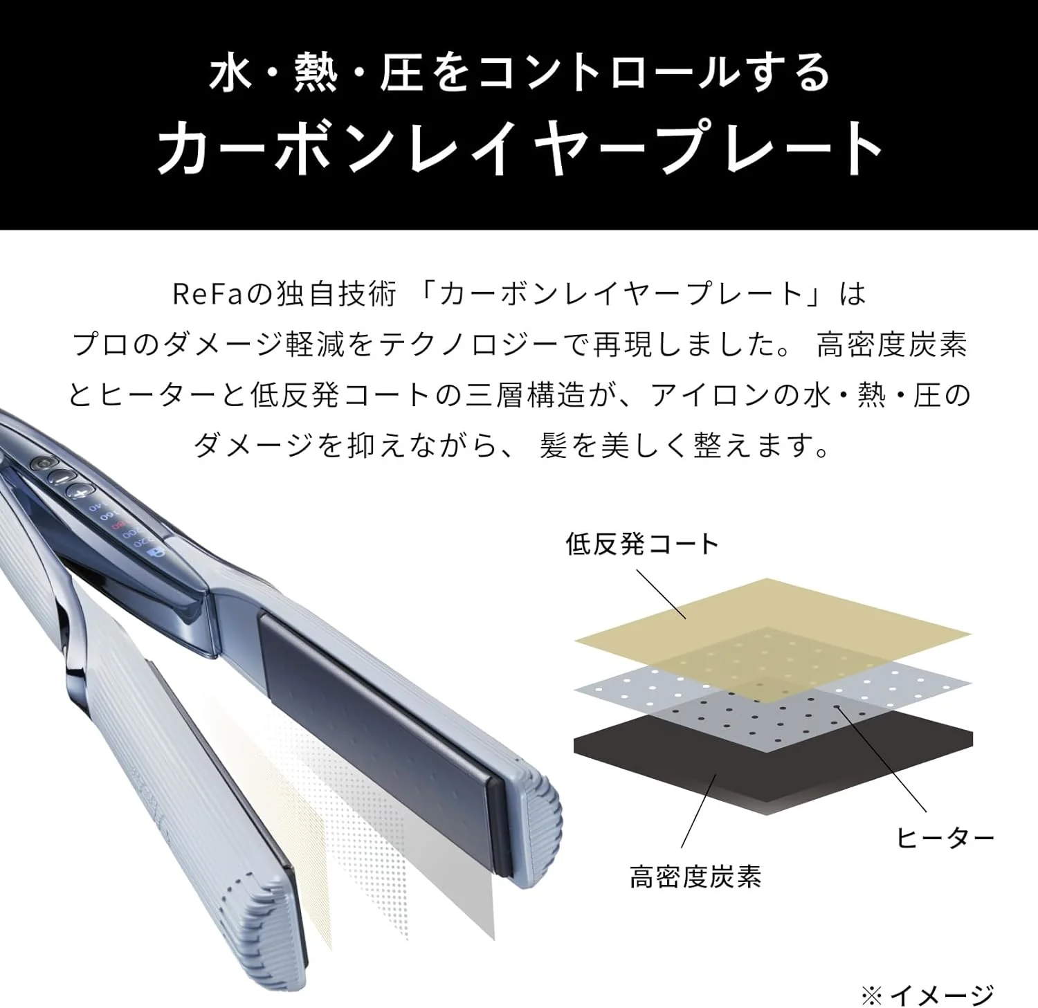 ReFa STRAIGHT IRON PRO AC100V-240V - Image 3