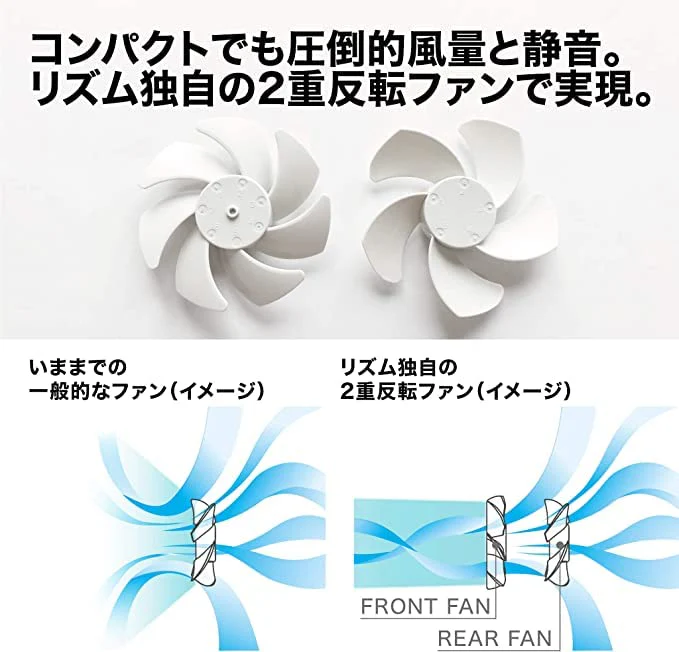 RHYTHM 2025 Handy Fan 3-way High airflow USB - Image 3