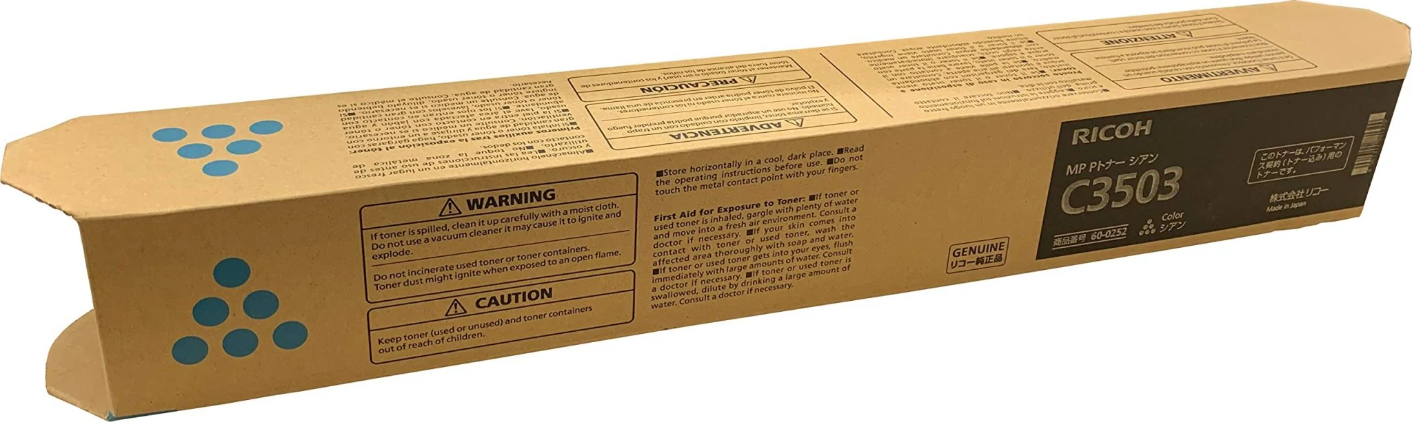 RICOH MP P Toner C3503 Cyan (60-0252)
