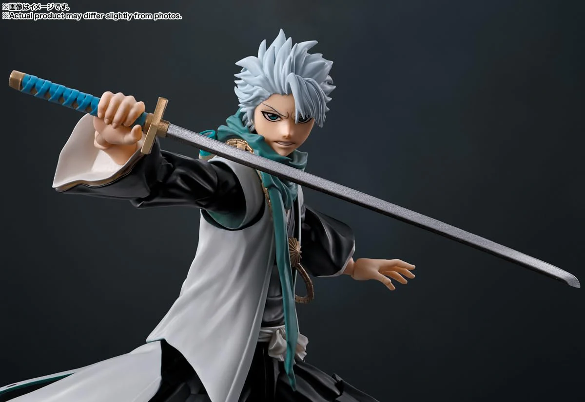 S H Figuarts Bleach Toshiro Hitsugaya Articulated Figure 135mm PVC & ABS - Image 4