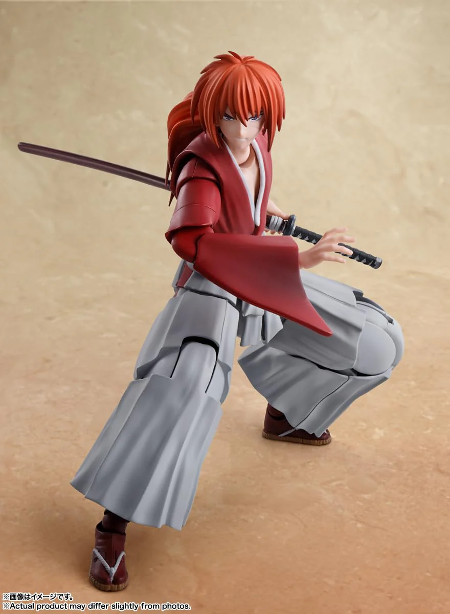 S H Figuarts Rurouni Kenshin Himura Kenshin Articulated Figure 135mm PVC & ABS - Image 6