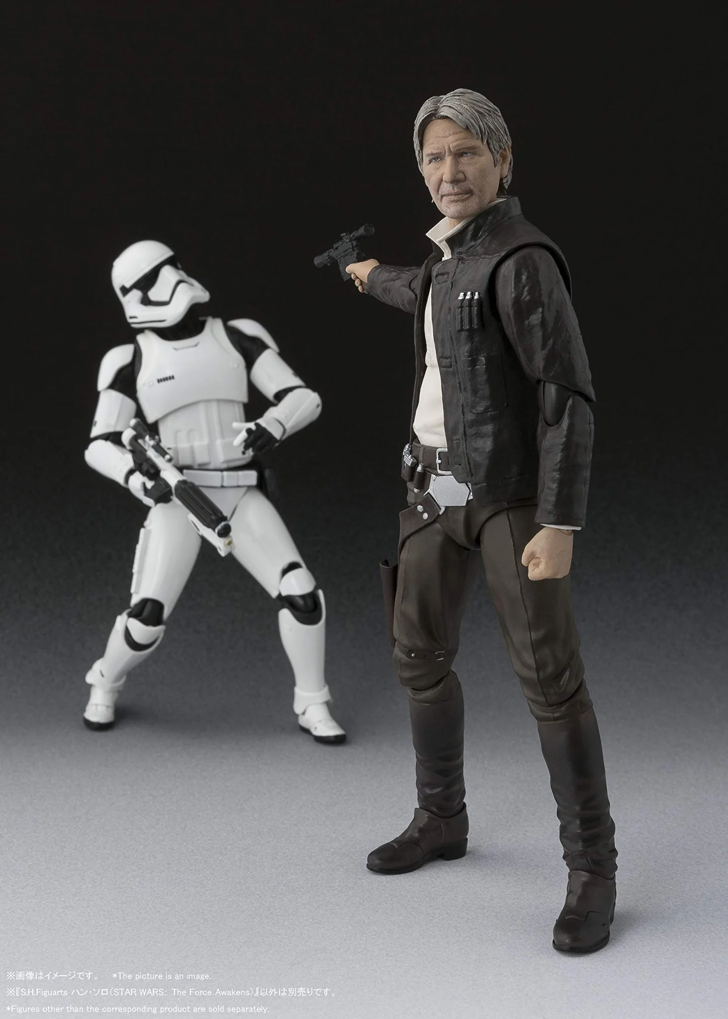 S.H .Figuarts Star Wars: The Force Awakens Han Solo PVC/ABS Action Figure - Image 7