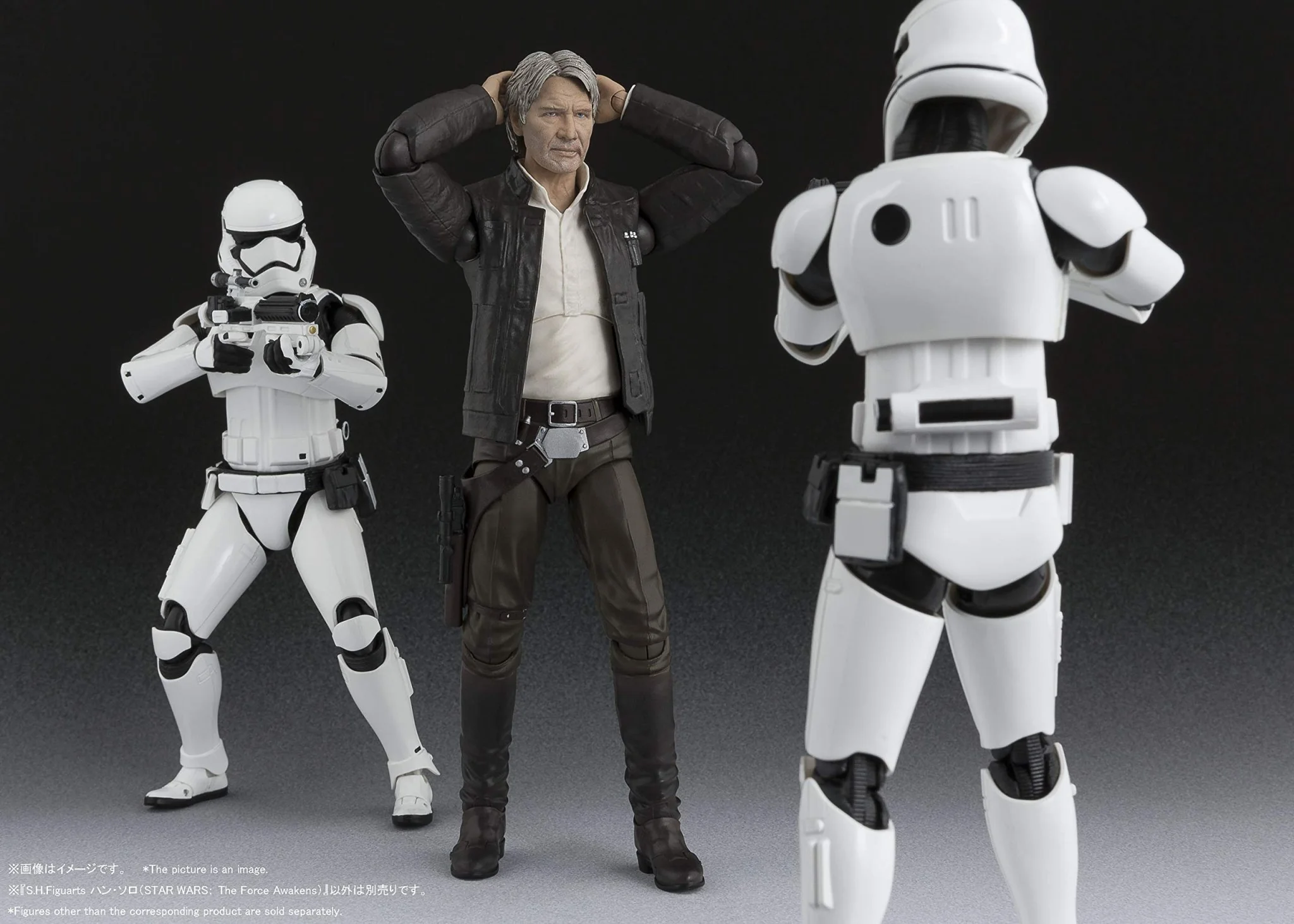 S.H .Figuarts Star Wars: The Force Awakens Han Solo PVC/ABS Action Figure - Image 9