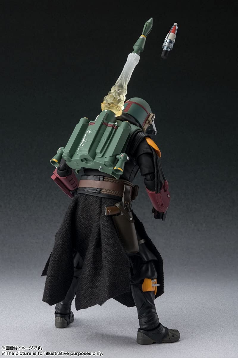S H Figuarts Star Wars The Mandalorian (STAR WARS:The Mandalorian) Boba Fett Painted 155mm ABS&PVC & Cloth Posable Figure - Image 9