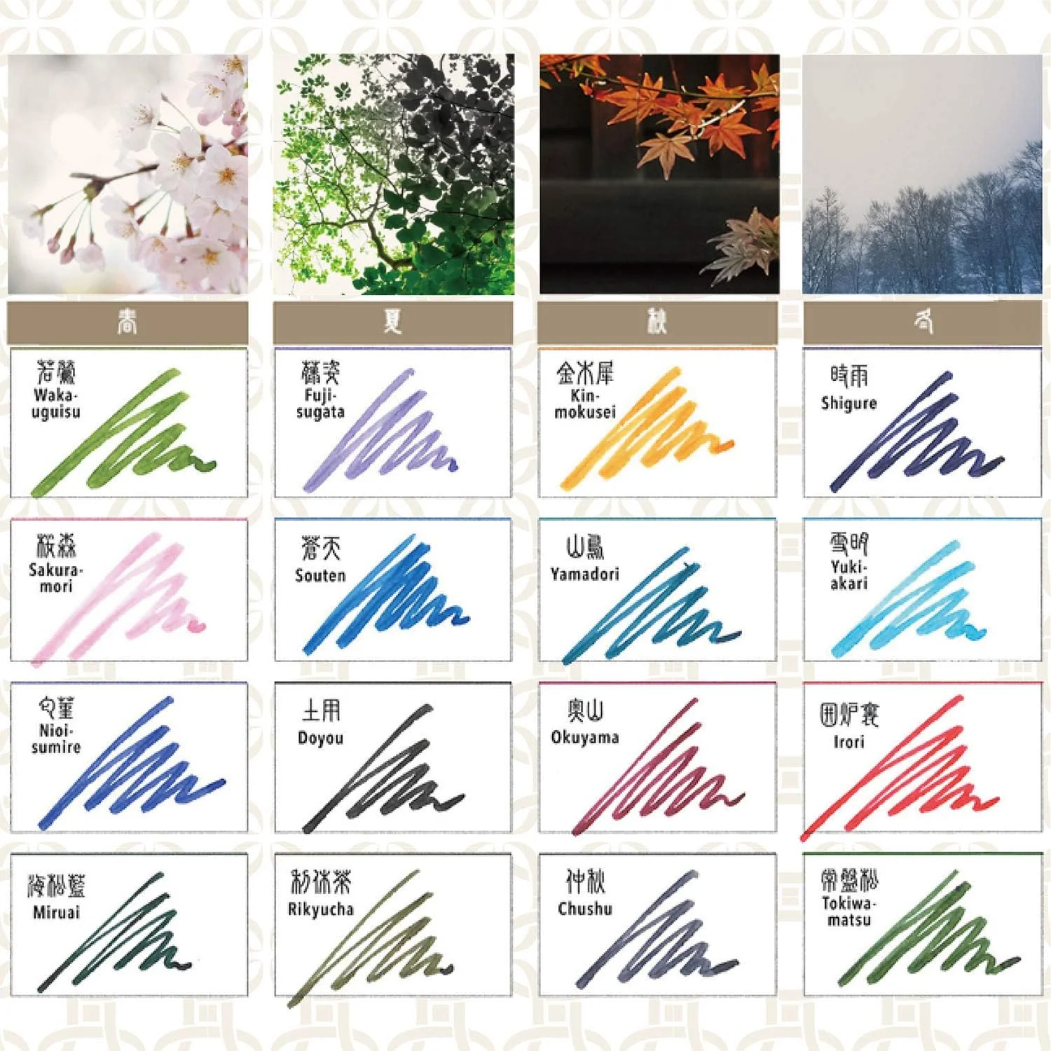 Sailor Fountain Pen Bottled Ink Shikiori Yonaga no Yume Doyo 13-1008-206 - Image 4