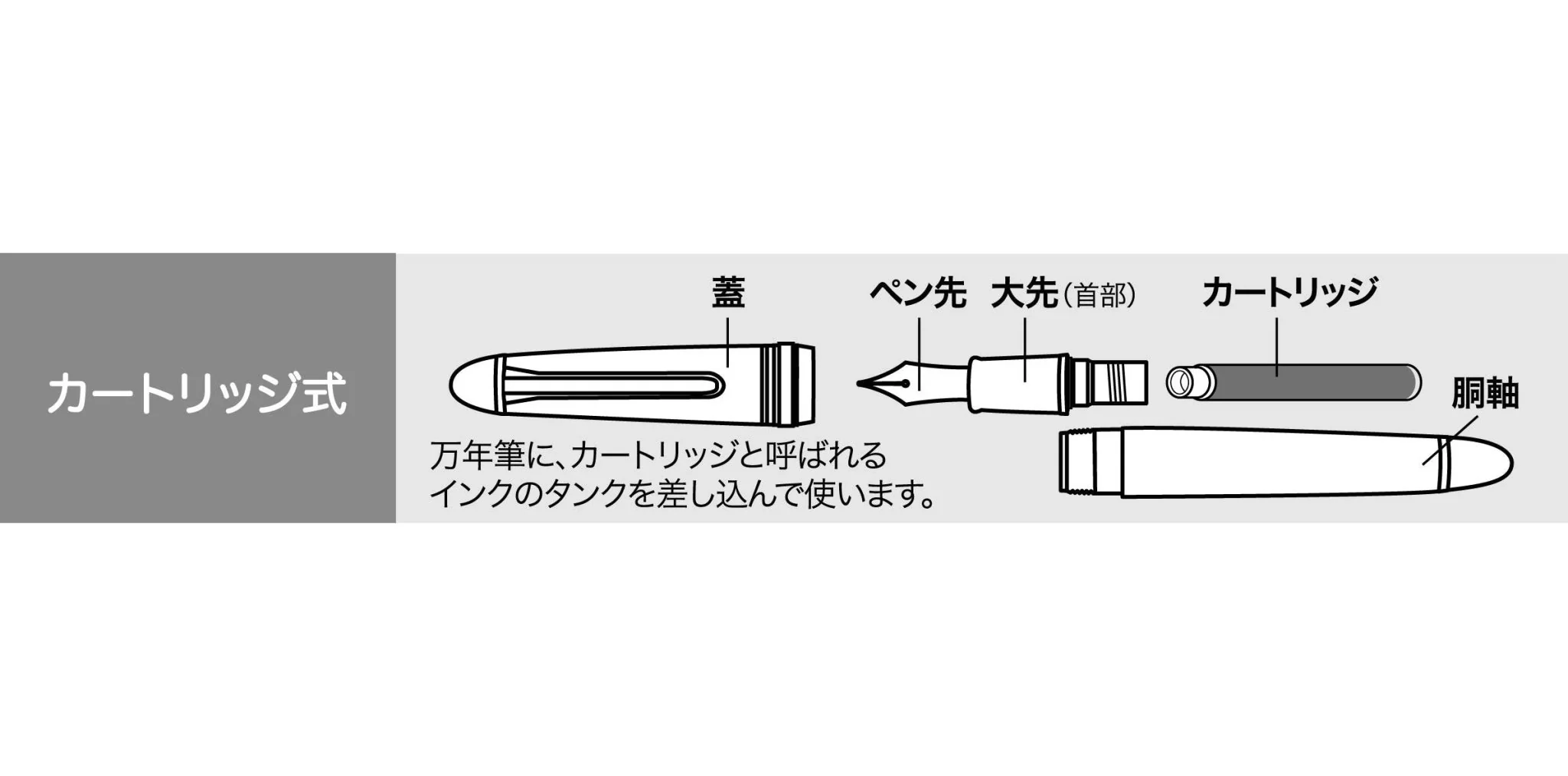 Sailor Fountain Pen Recrue Power Stone Garnet Medium Fine Nib - Image 2